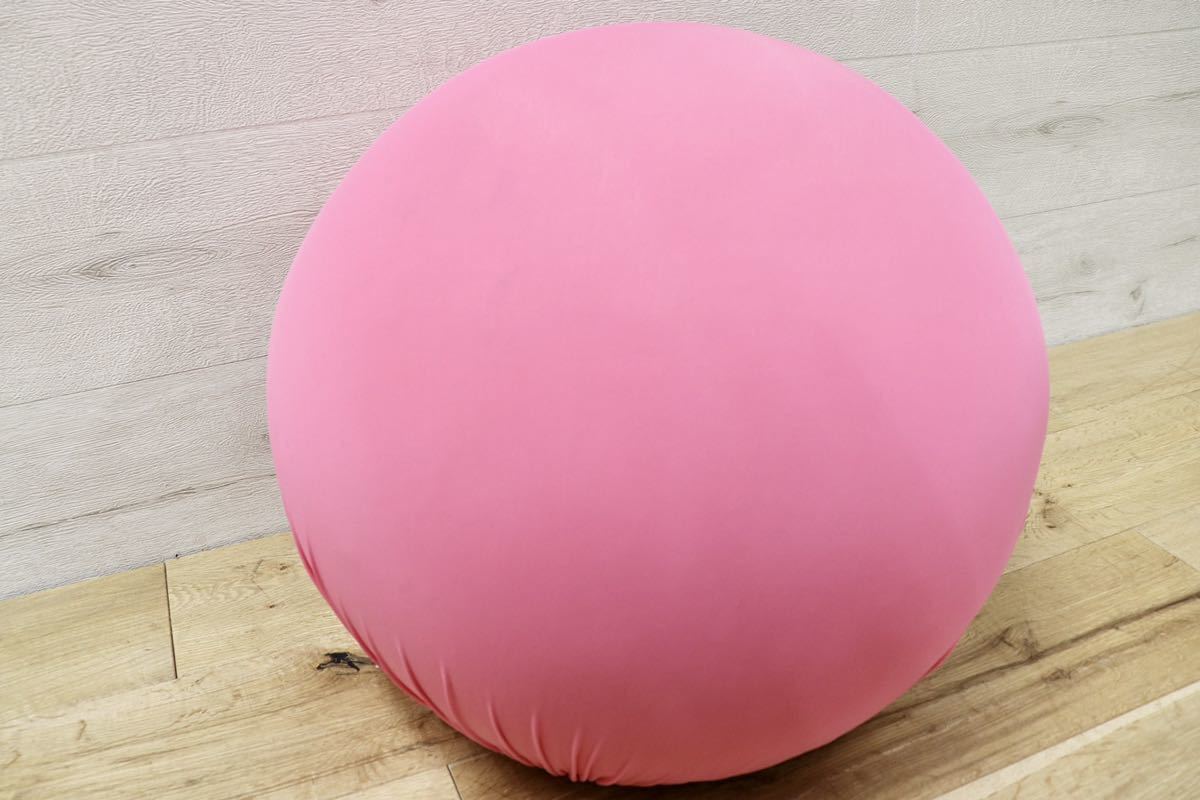 GMFN19J○Baleri Italia / バレリ イタリア Tatino タティーノ スツール オットマン ピンク 定価約8.2万 新規張替え済