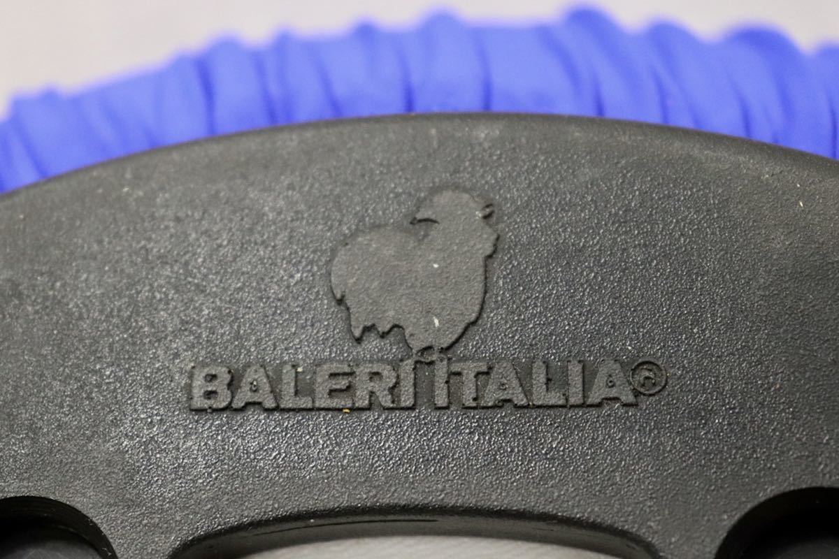GMFN19L○Baleri Italia / バレリ イタリア Tatino タティーノ スツール オットマン コバルトブルー 定価約8.2万 新規張替え済