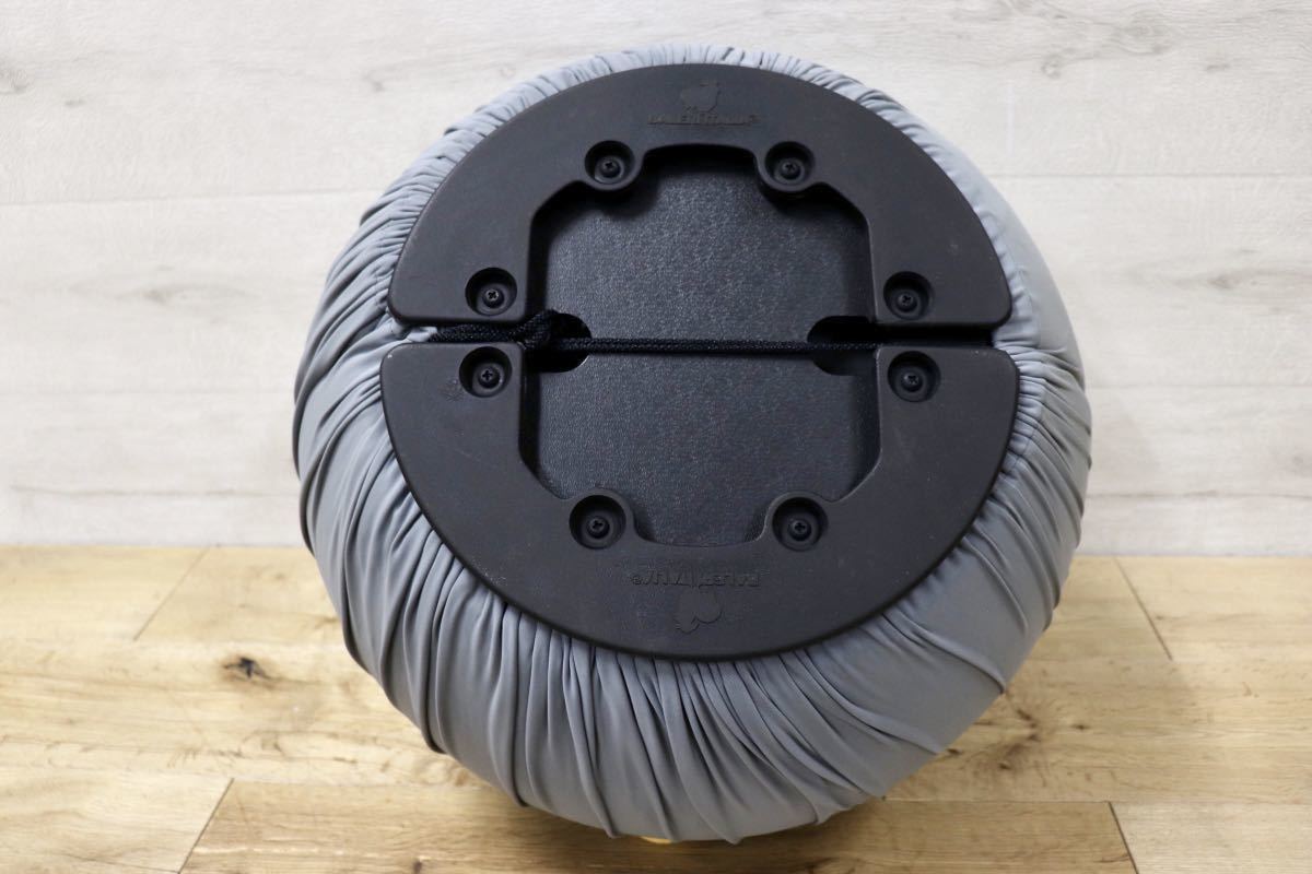 GMFN19H○Baleri Italia / バレリ イタリア Tatino タティーノ スツール オットマン グレー 定価約8.2万 新規張替え済