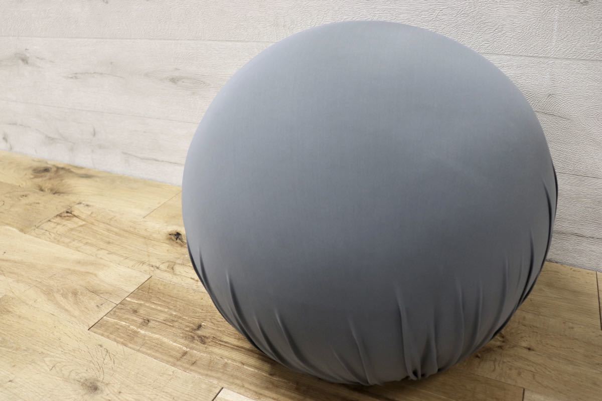 GMFN19H○Baleri Italia / バレリ イタリア Tatino タティーノ スツール オットマン グレー 定価約8.2万 新規張替え済