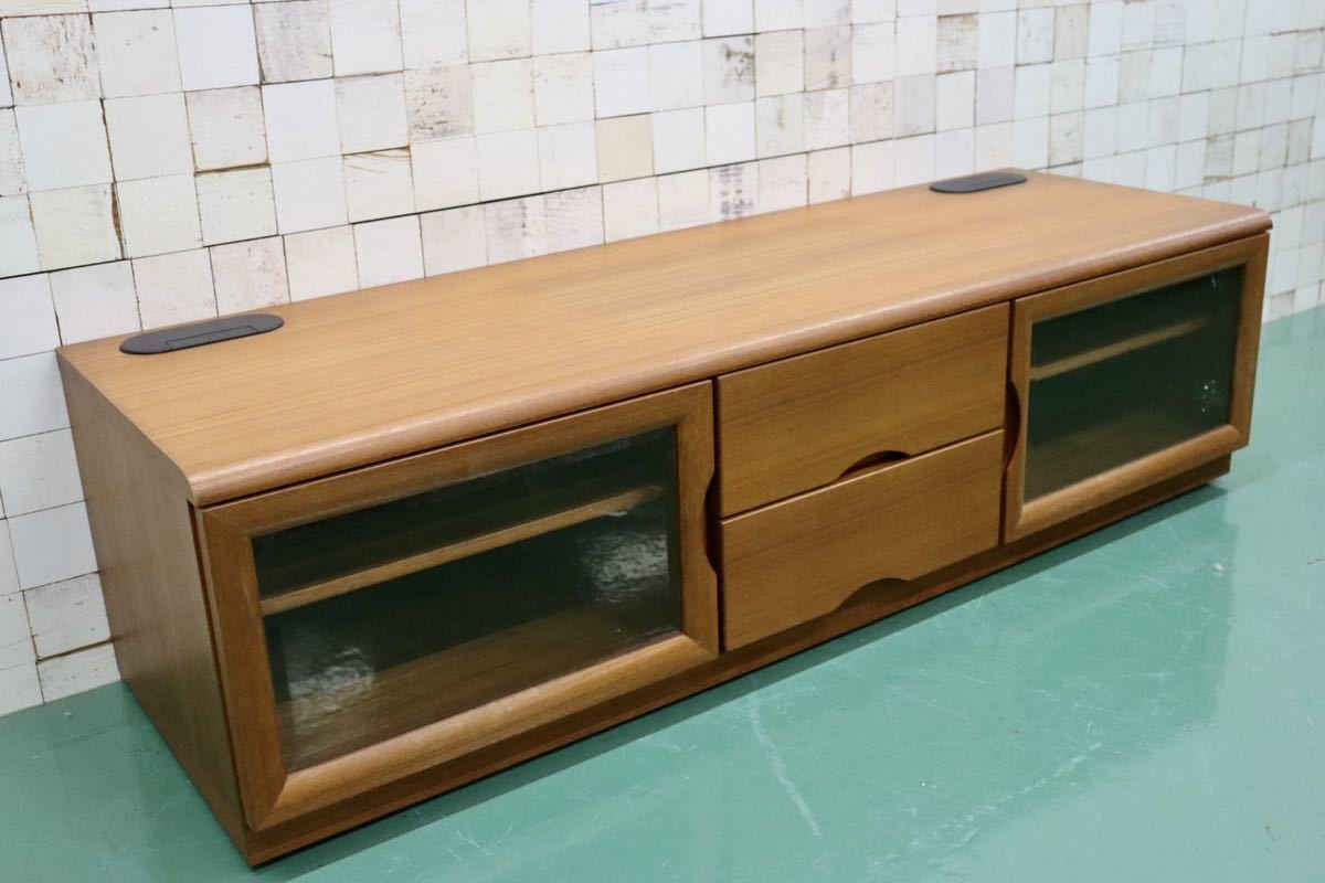 GMFK164○IDC大塚家具 TVボード AVボード ローボード リビング収納 チーク材 北欧スタイル 美品