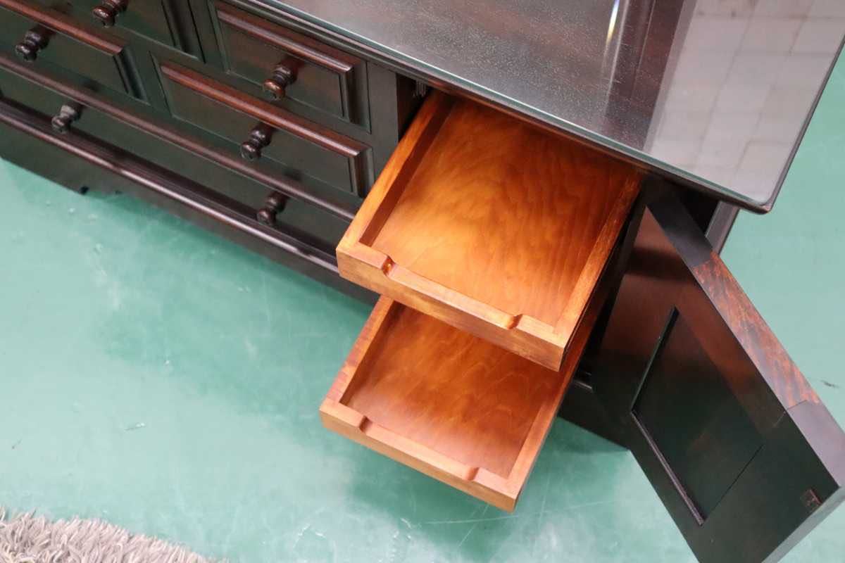 GMFH276○九州民芸家具 鏡台 ドレッサー 桜材 天然木 伝統工芸 和家具 和室 検)松本民芸家具 北海道民芸家具