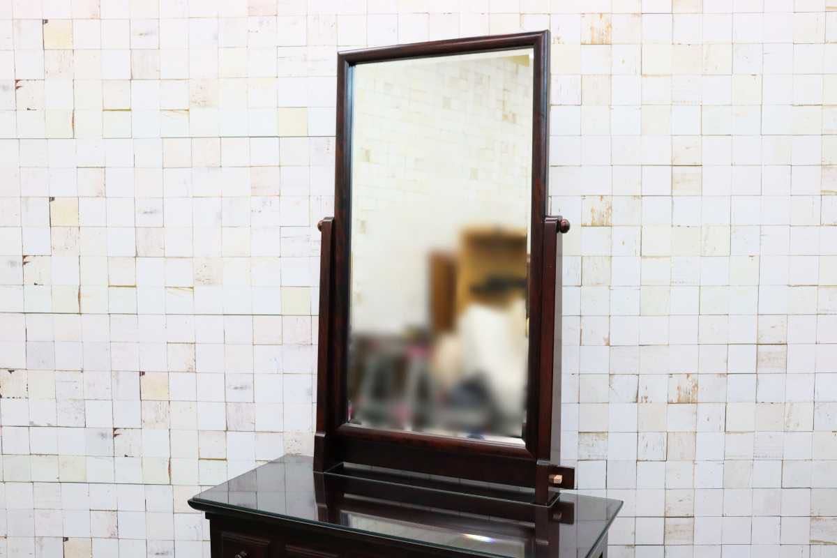 GMFH276○九州民芸家具 鏡台 ドレッサー 桜材 天然木 伝統工芸 和家具 和室 検)松本民芸家具 北海道民芸家具