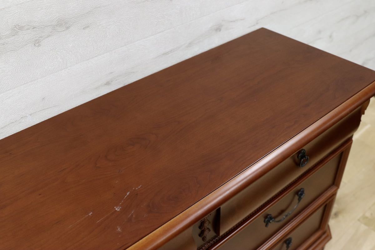 GMFT130○Lynn Hollyn / リンホーリン サイドボード リビングボード チェスト 定価約38万 収納家具 エレガント クラシック IDC大塚家具