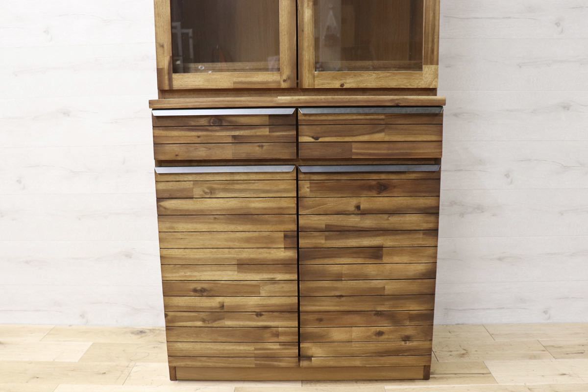 GMFK195○unico / ウニコ SWELLA スエラ キッチン収納 カップボード 食器棚 リビング収納 北欧 スタイル 展示品 定価約12万