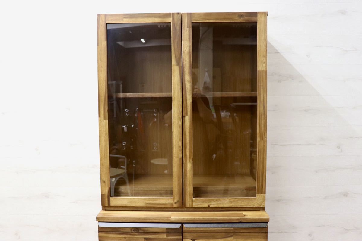 GMFK195○unico / ウニコ SWELLA スエラ キッチン収納 カップボード 食器棚 リビング収納 北欧 スタイル 展示品 定価約12万