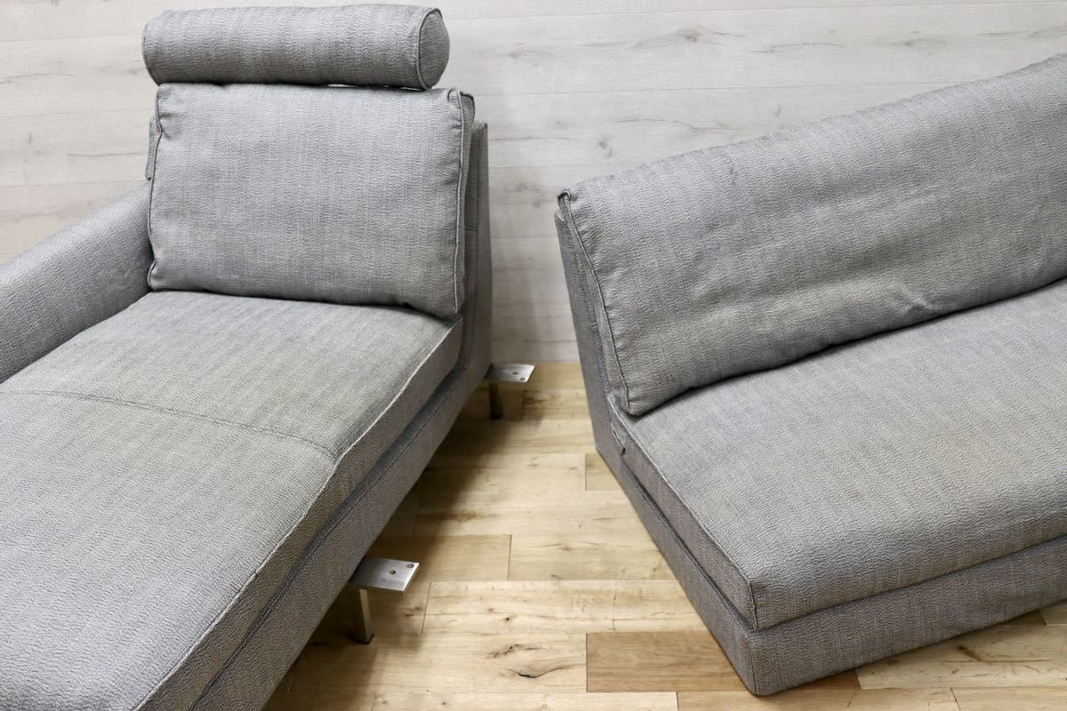 GMFK84○eilersen / アイラーセン ストリームライン ACTUS アクタス カウチソファ 定価約47万 北欧モダン ファブリック