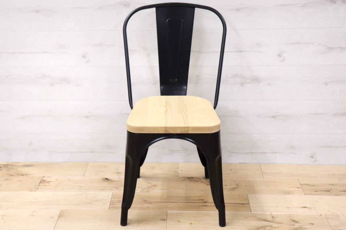 GMFN97○桜屋工業 / CHERRY RESTAREAパンガス ダイニングチェア 椅子 インダストリアル ブラック 展示品