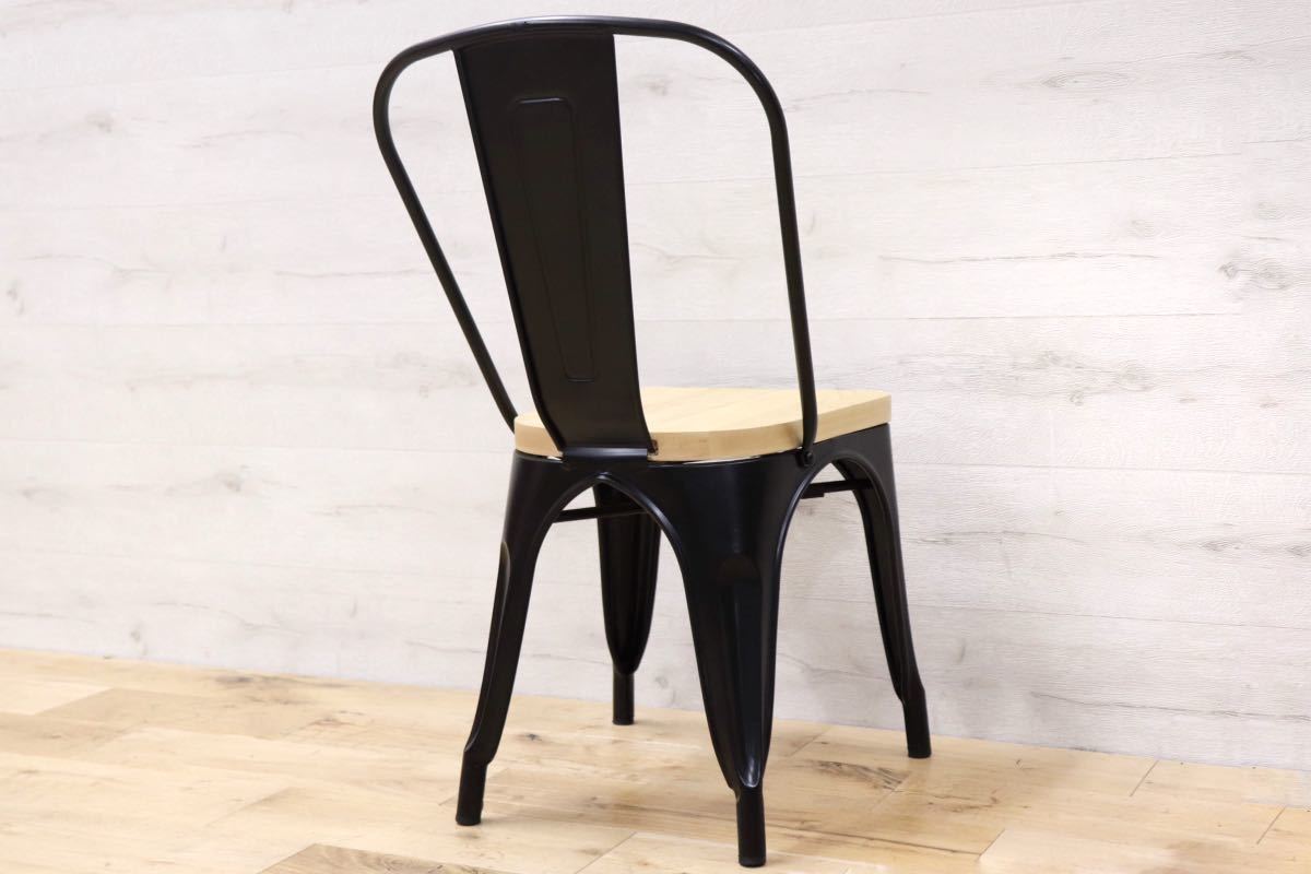 GMFN97○桜屋工業 / CHERRY RESTAREAパンガス ダイニングチェア 椅子 インダストリアル ブラック 展示品