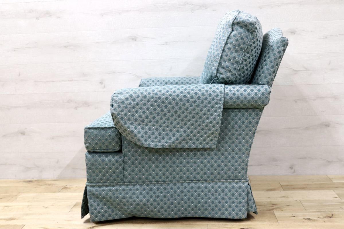 GMFK224A○Thomasville / トーマスビル IDC大塚家具 1人掛けソファ シングルソファ リビング 応接 ファブリック US クラシック 定価14万