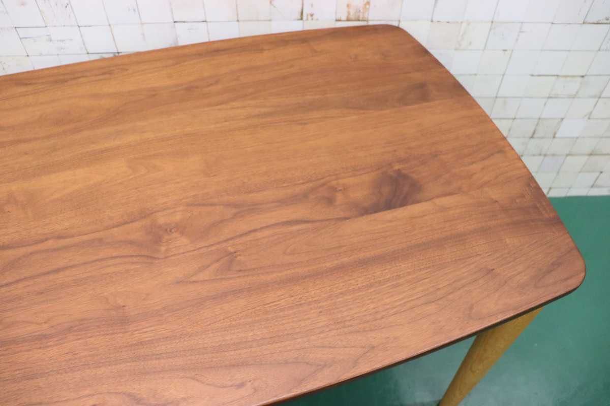 GMFN131○柏木工 / KASHIWA BE STYLE BDTダイニングテーブル 食卓テーブル 作業台 ウォールナット×オーク 飛騨家具 定価約26万 展示品