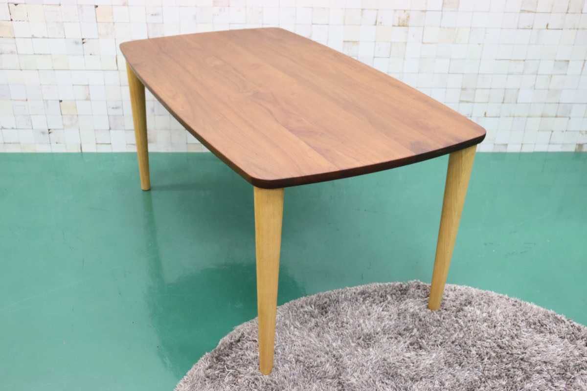 GMFN131○柏木工 / KASHIWA BE STYLE BDTダイニングテーブル 食卓テーブル 作業台 ウォールナット×オーク 飛騨家具 定価約26万 展示品