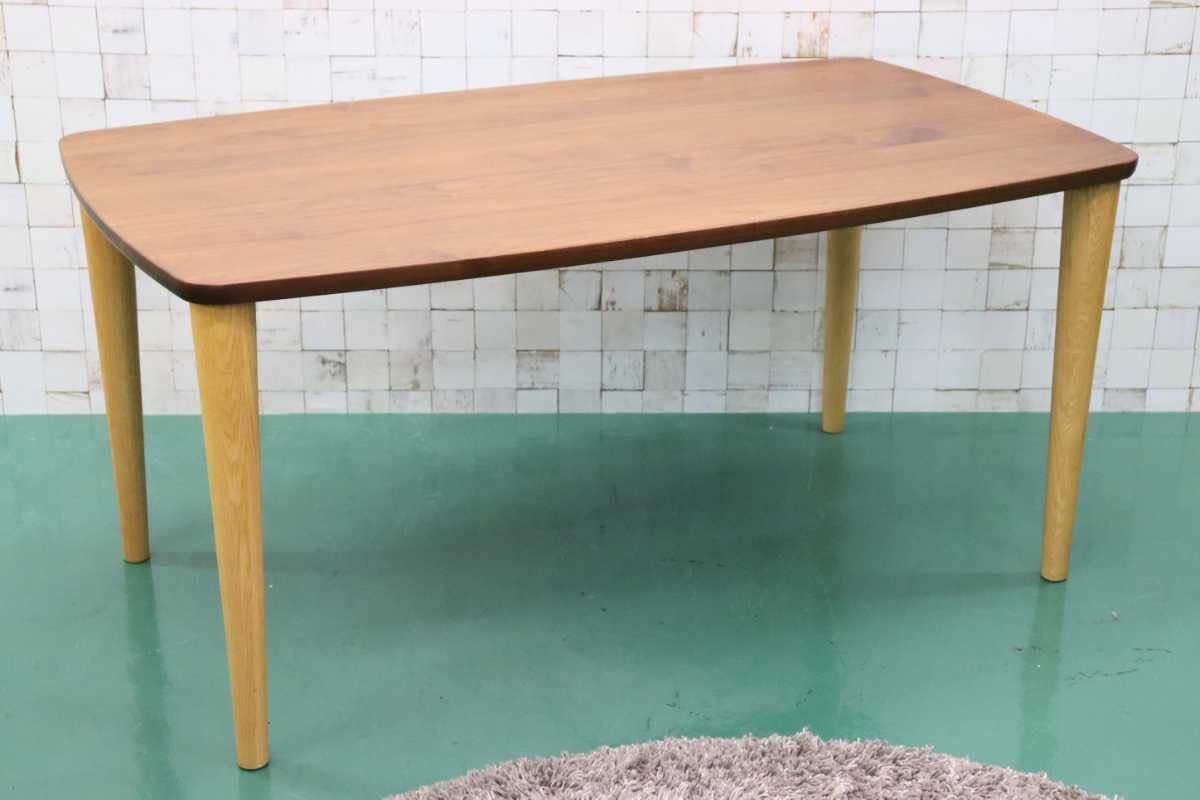 GMFN131○柏木工 / KASHIWA BE STYLE BDTダイニングテーブル 食卓テーブル 作業台 ウォールナット×オーク 飛騨家具 定価約26万 展示品