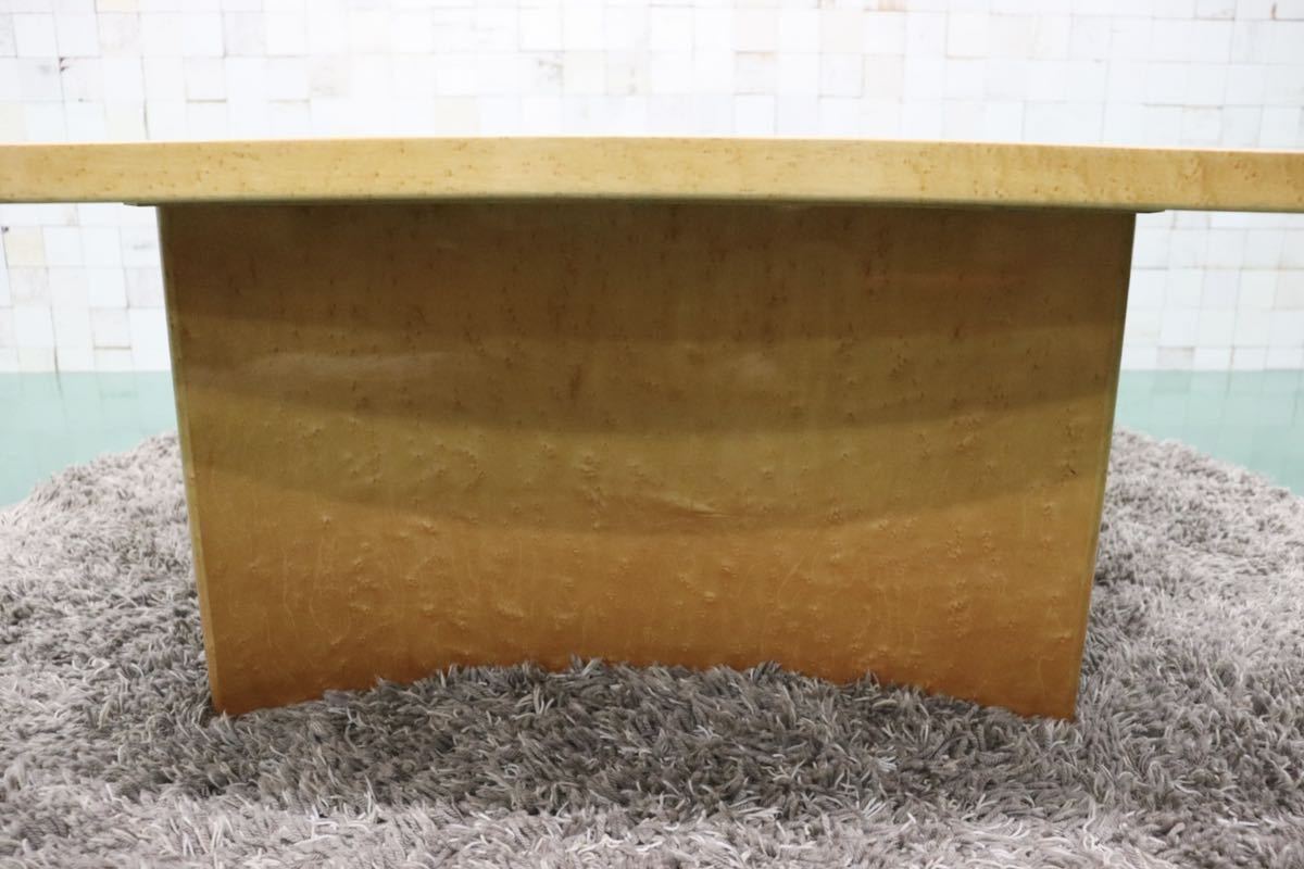 GMFF17○藤川家具 SPLENDOR スプレンダー バーズアイメープル IDC大塚家具 センターテーブル リビングテーブル 約33万 美品