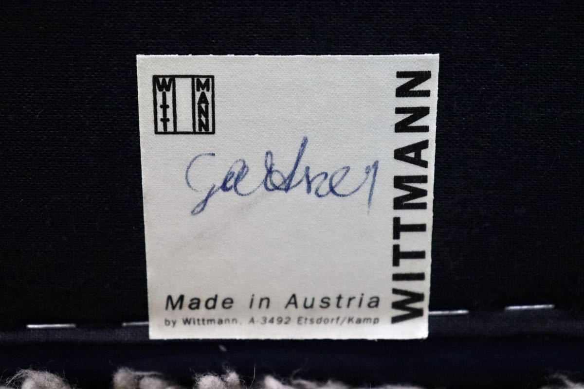 GMFS79B○WITTMANN / ヴィットマン IDC大塚家具 Paolo Piva パオロ・ピーヴァ 青 1人掛けソファ ラウンジチェア 総革 定価約30万 展示品