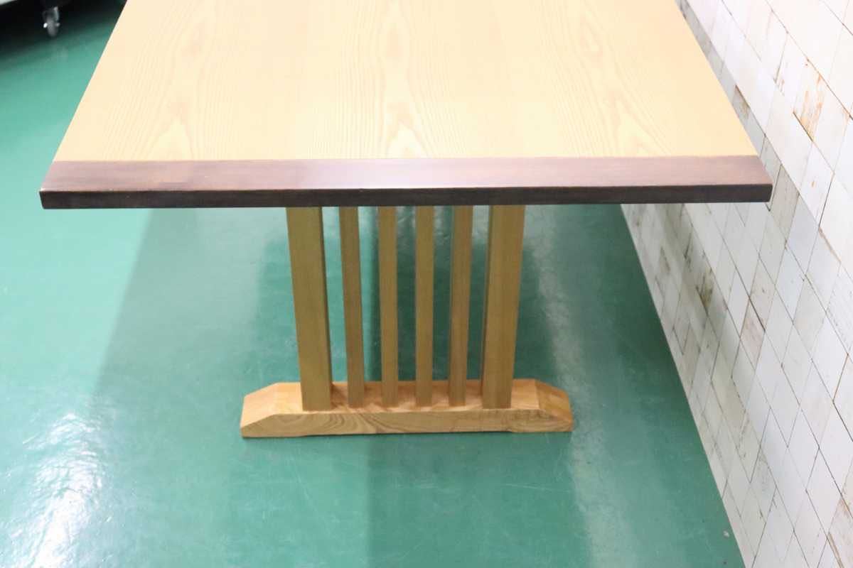GMFT166○上久商店 藏 190Wテーブル ダイニングテーブル 食卓テーブル 作業台 タモ材 ナチュラル 大川家具 展示品