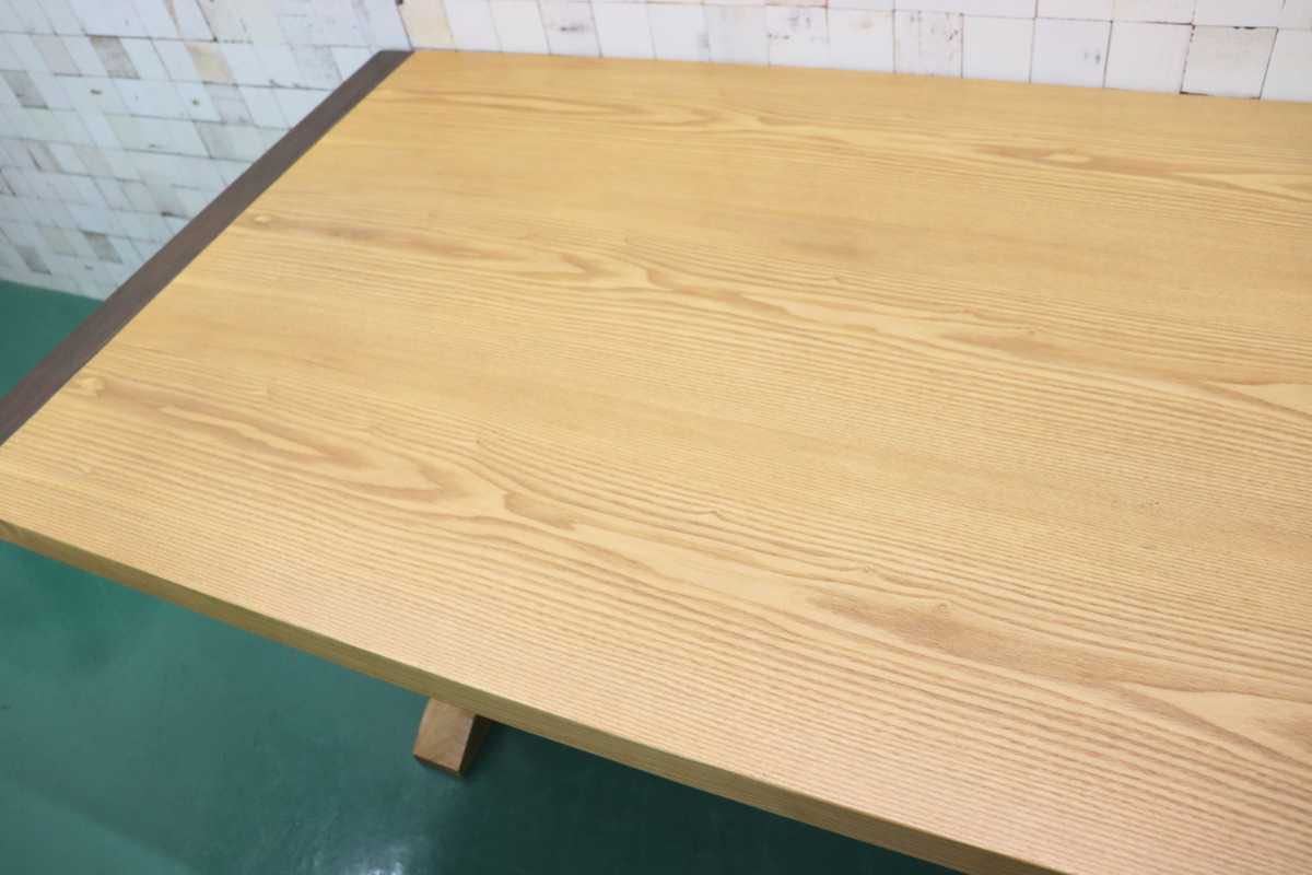 GMFT166○上久商店 藏 190Wテーブル ダイニングテーブル 食卓テーブル 作業台 タモ材 ナチュラル 大川家具 展示品