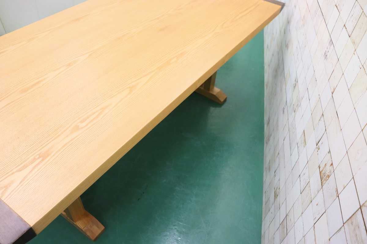 GMFT166○上久商店 藏 190Wテーブル ダイニングテーブル 食卓テーブル 作業台 タモ材 ナチュラル 大川家具 展示品