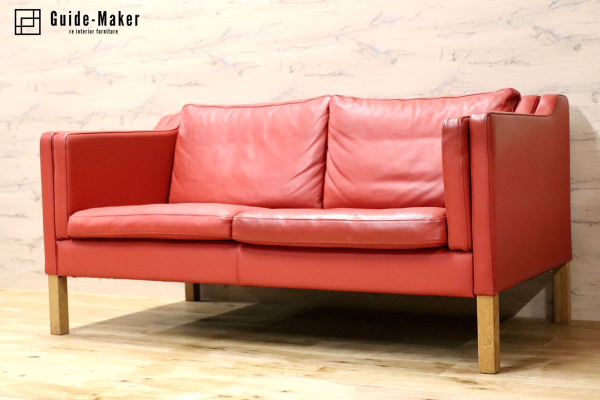 GMFK248○skippers mobler / スキッパーズモブラー 北欧ヴィンテージ 2人掛けソファ ラブソファ ボーエモーエンセン 2213 希少