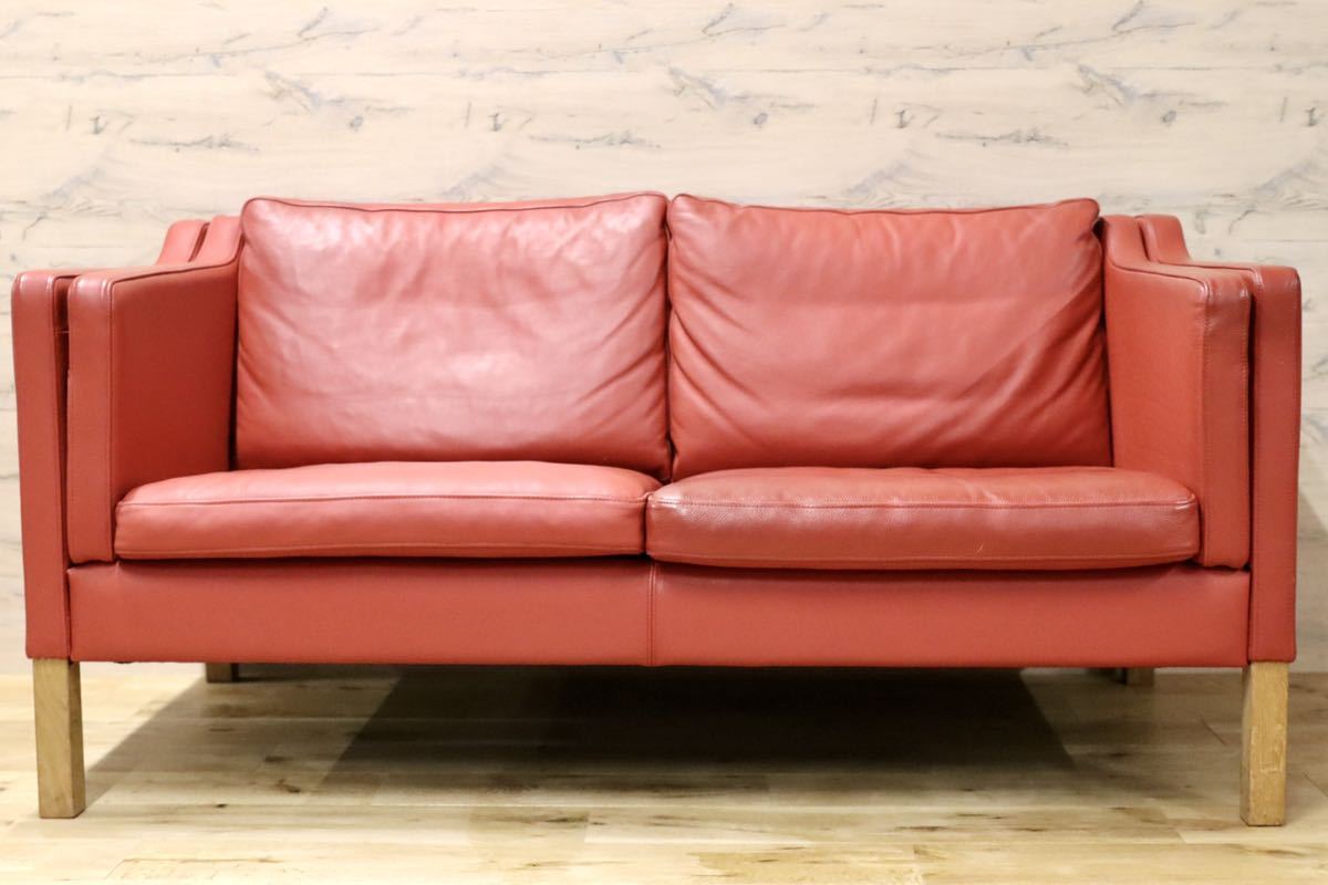 GMFK248○skippers mobler / スキッパーズモブラー 北欧ヴィンテージ 2人掛けソファ ラブソファ ボーエモーエンセン 2213 希少