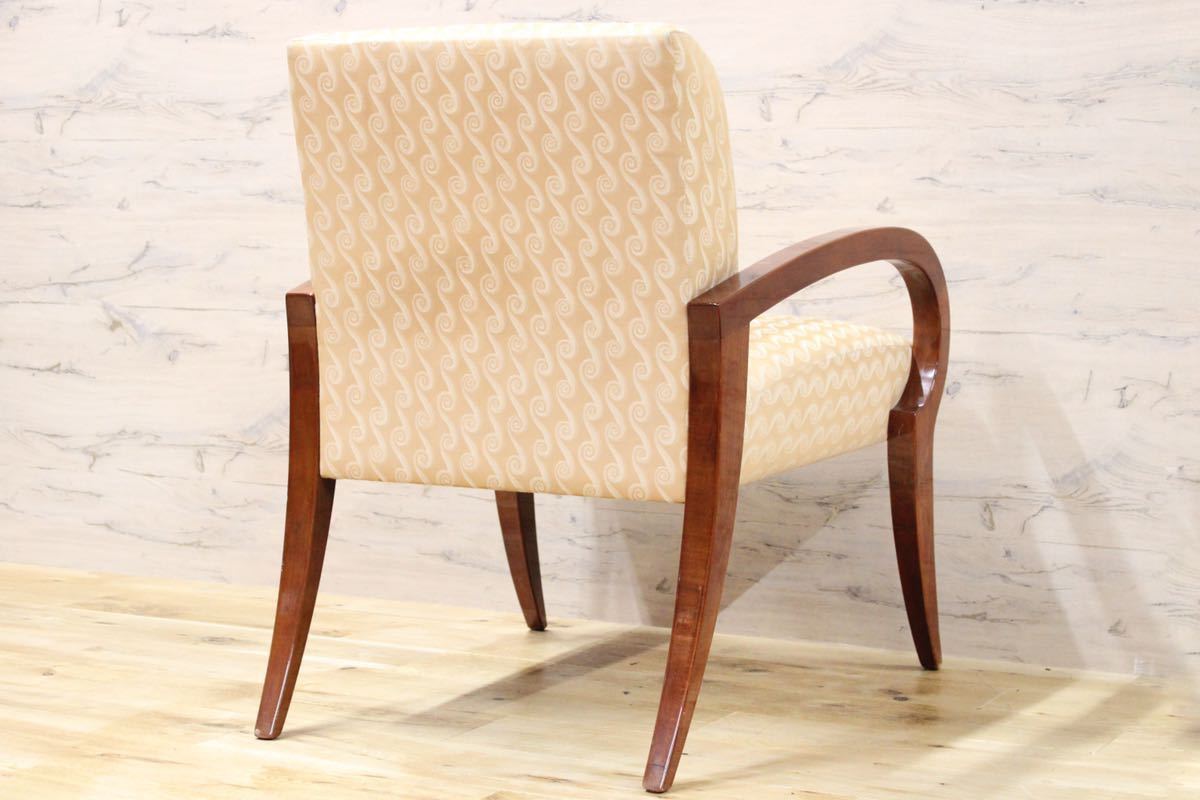 GMFH102○Bonventure / ボナベンチャー ダイニングチェア アームチェア 椅子 ファブリック カナダ製 希少