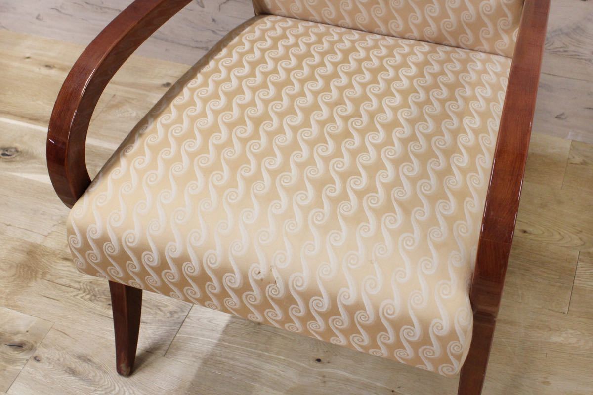 GMFH102○Bonventure / ボナベンチャー ダイニングチェア アームチェア 椅子 ファブリック カナダ製 希少