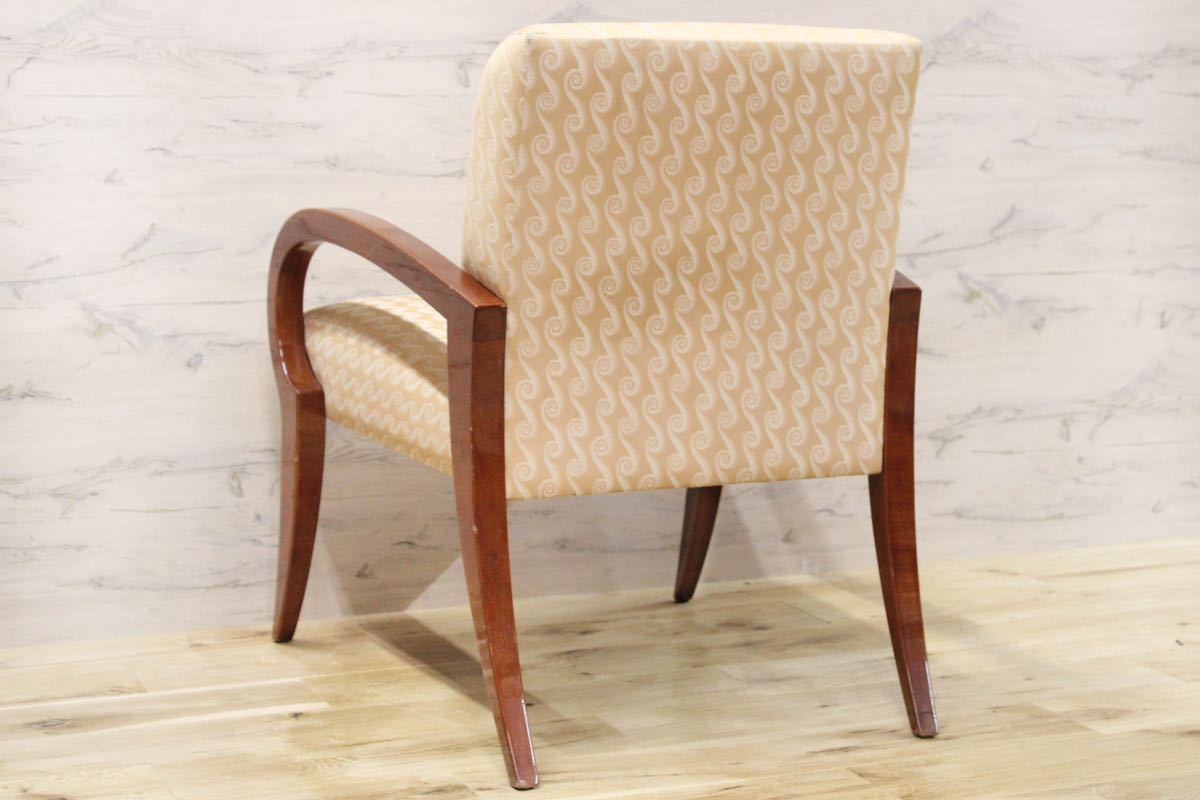 GMFH102○Bonventure / ボナベンチャー ダイニングチェア アームチェア 椅子 ファブリック カナダ製 希少