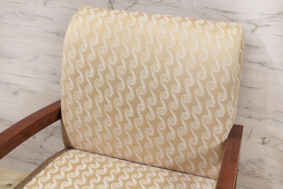 GMFH102○Bonventure / ボナベンチャー ダイニングチェア アームチェア 椅子 ファブリック カナダ製 希少