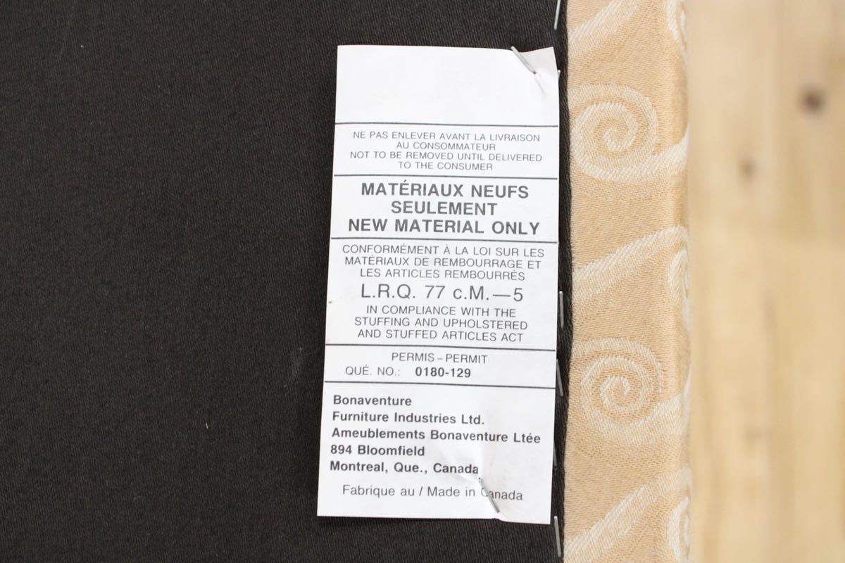 GMFH102○Bonventure / ボナベンチャー ダイニングチェア アームチェア 椅子 ファブリック カナダ製 希少