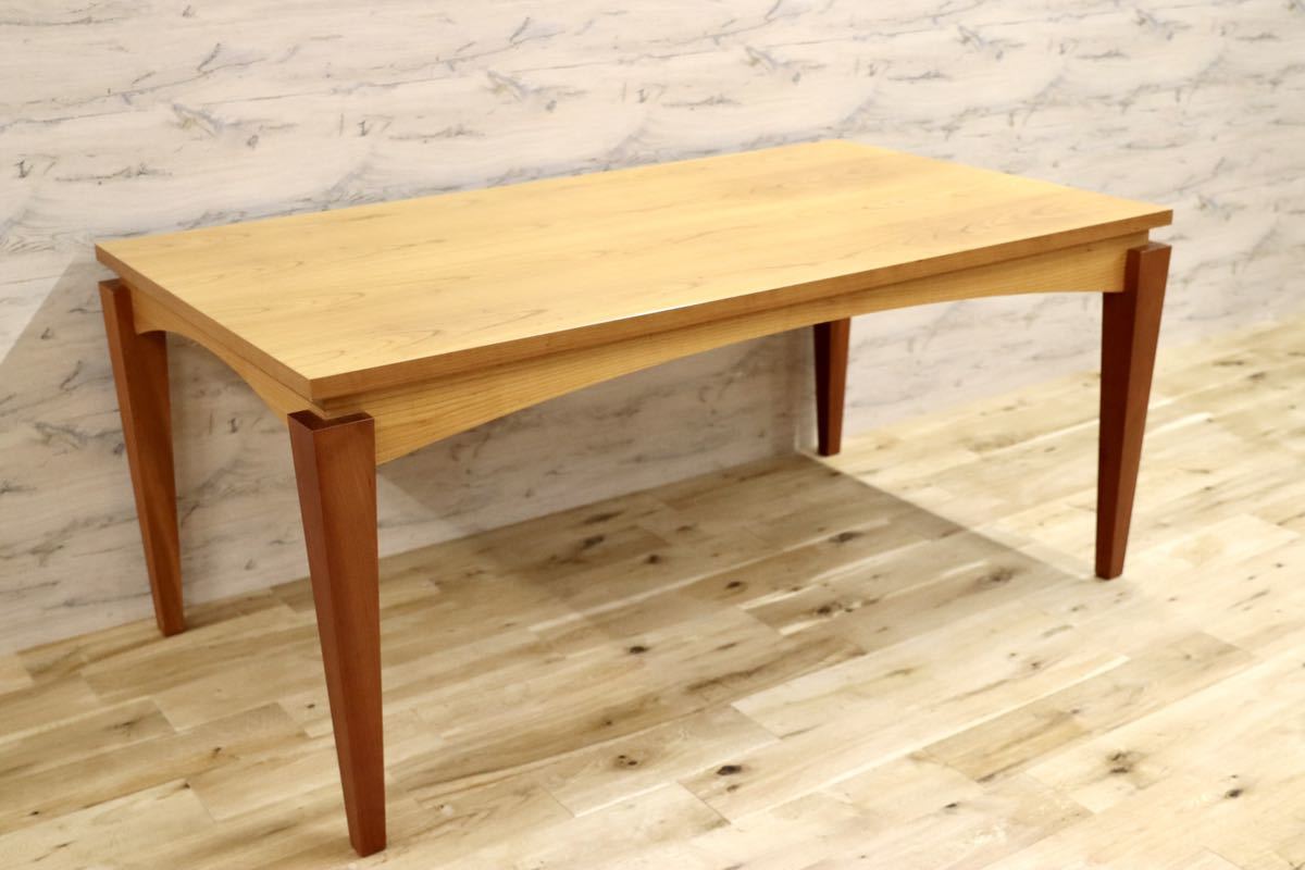 GMFH124○porada / ポラダ TABLO2 ダイニングテーブル 食卓テーブル チェリー材 定価32.4万 イタリア モダン アクタス ACTUS