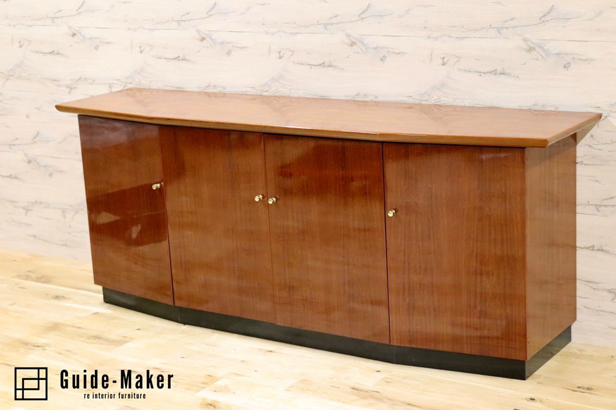 GMFK313○domani / ドマーニ forza フォルザ サイドボード リビングボード 収納家具 カリモク最高峰 ダニエラ材 定価43万 美品