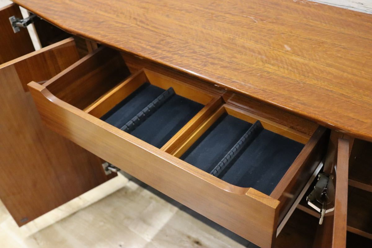 GMFK313○domani / ドマーニ forza フォルザ サイドボード リビングボード 収納家具 カリモク最高峰 ダニエラ材 定価43万 美品