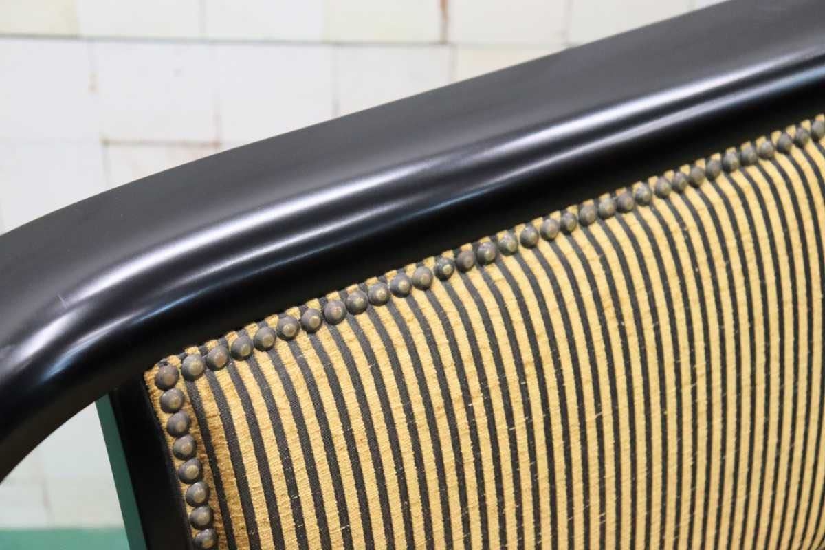 GMFT215○モリシゲ / MORISHIGE メヌエット 2人掛けソファ ラブソファ IDC大塚家具 ファブリック 鋲打 樺材 定価約23万