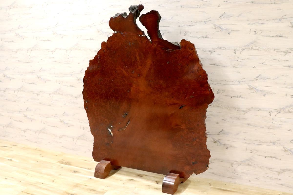 GMFH139○最高級 花梨材 衝立 パーテーション 飾り板 和家具 和モダン 座敷 玄関飾り 瘤 唐木 無垢材 希少