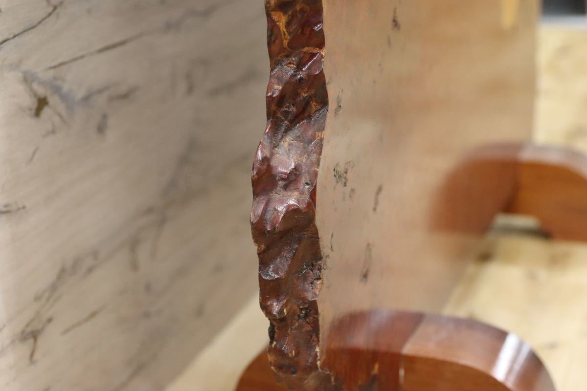 GMFH139○最高級 花梨材 衝立 パーテーション 飾り板 和家具 和モダン 座敷 玄関飾り 瘤 唐木 無垢材 希少