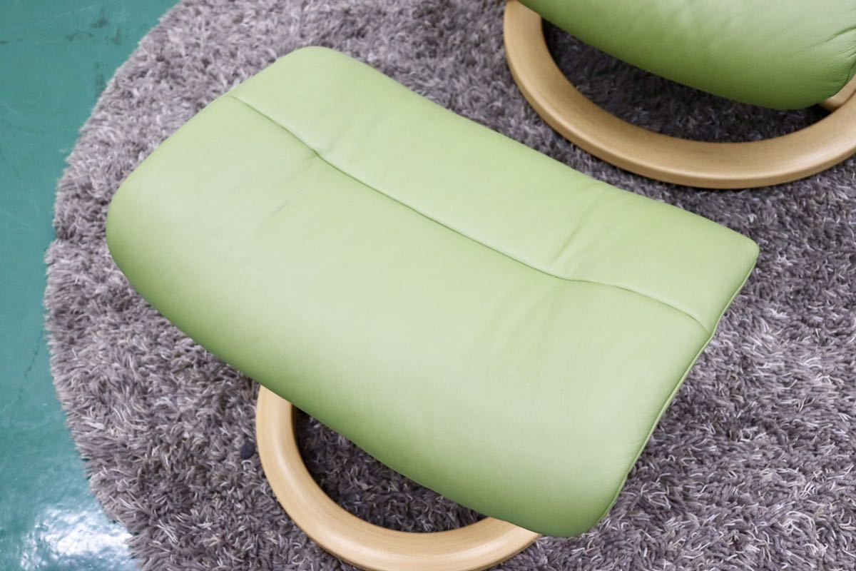 GMFT217○EKORNES / エコーネス ストレスレスチェア サンライズ リクライニングチェア オットマン付き ノルウェー 定価約34万 展示品