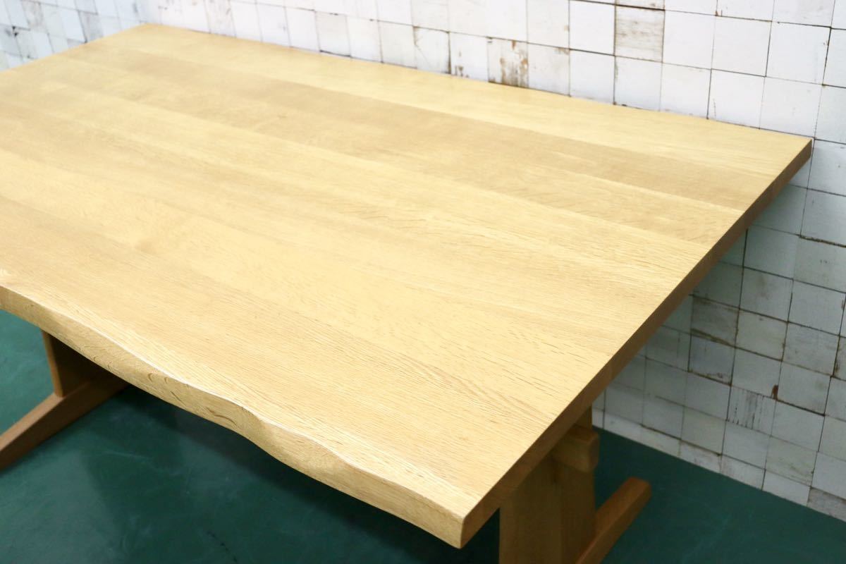 GMFF36○柏木工 / KASHIWA ダイニングテーブル 食卓テーブル 作業台 無垢 楢材 ナチュラル 北欧スタイル 飛騨家具 定価約17万