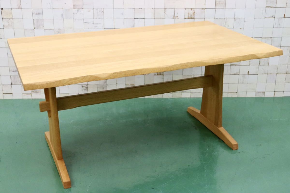 GMFF36○柏木工 / KASHIWA ダイニングテーブル 食卓テーブル 作業台 無垢 楢材 ナチュラル 北欧スタイル 飛騨家具 定価約17万