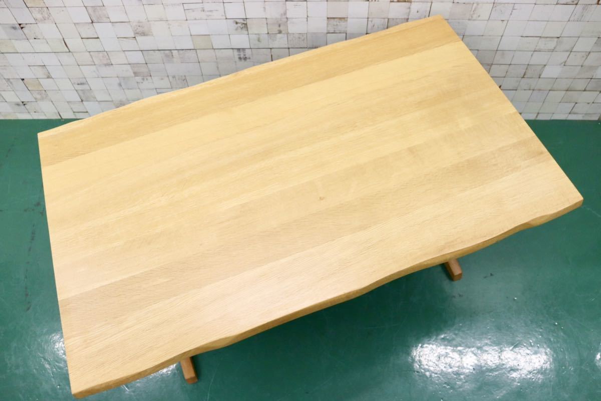 GMFF36○柏木工 / KASHIWA ダイニングテーブル 食卓テーブル 作業台 無垢 楢材 ナチュラル 北欧スタイル 飛騨家具 定価約17万