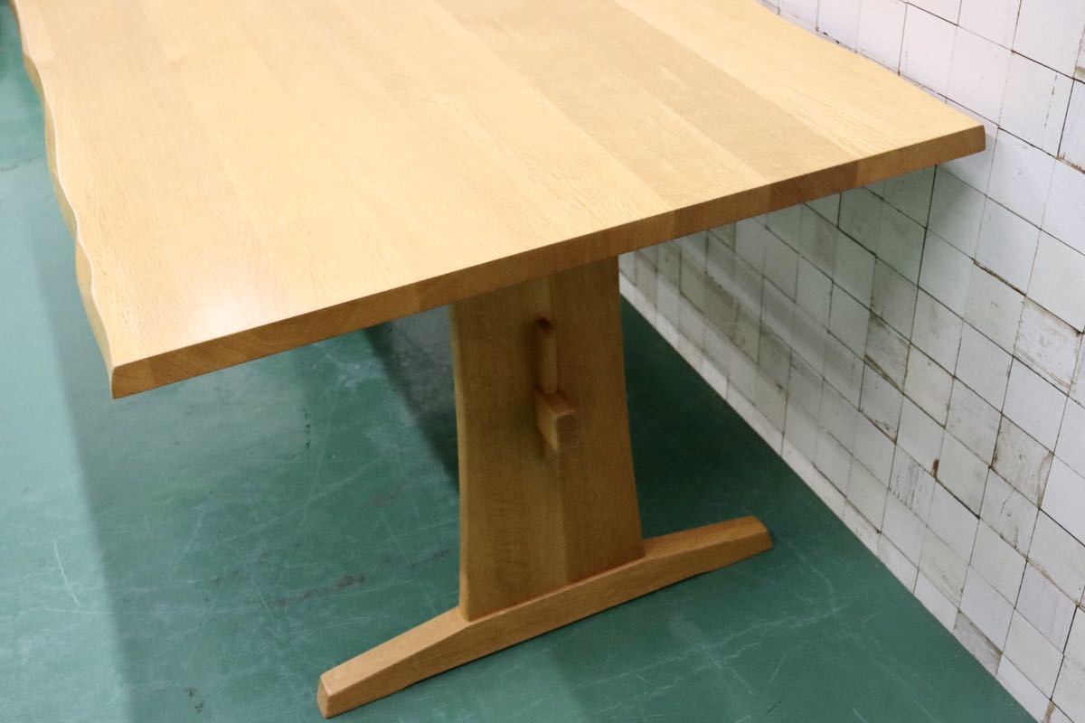 GMFF36○柏木工 / KASHIWA ダイニングテーブル 食卓テーブル 作業台 無垢 楢材 ナチュラル 北欧スタイル 飛騨家具 定価約17万