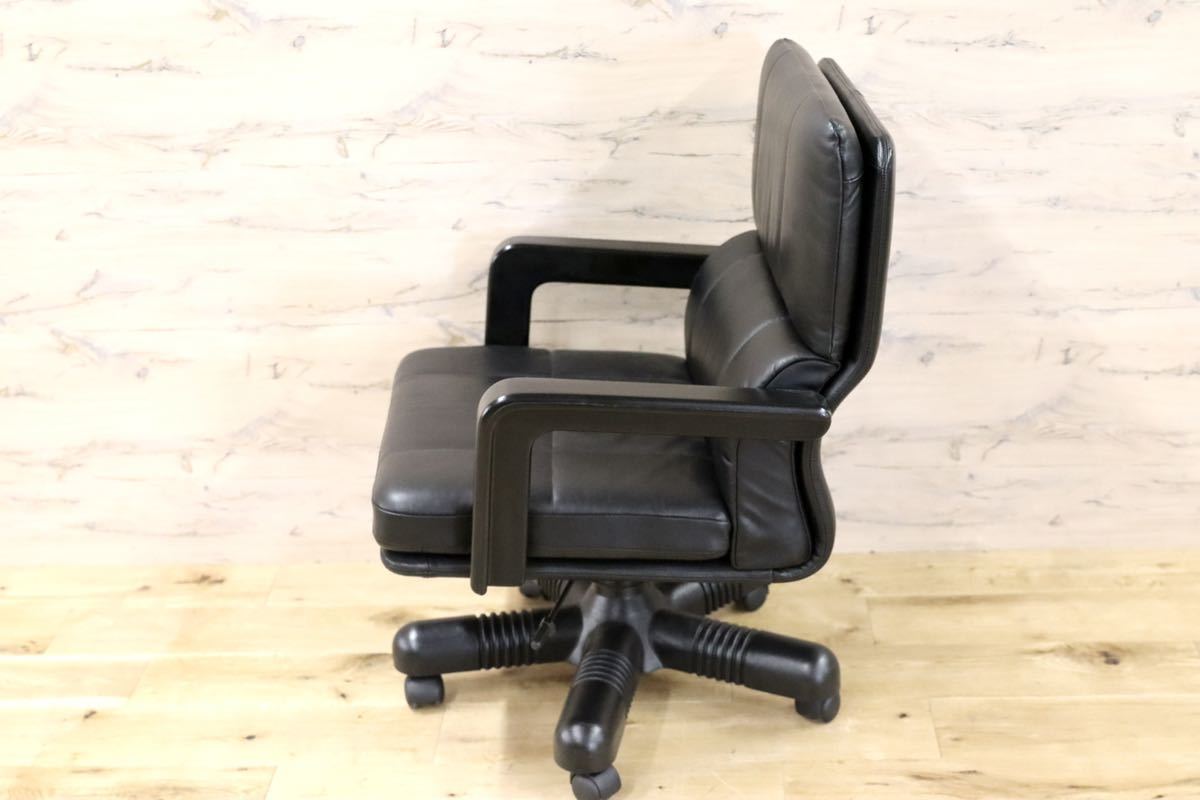 GMFK226C○i4Mariani / クアトロマリアーニ イタリア製 総革 デスクチェア 書斎椅子 高級 エグゼクティブチェア 定価約40万