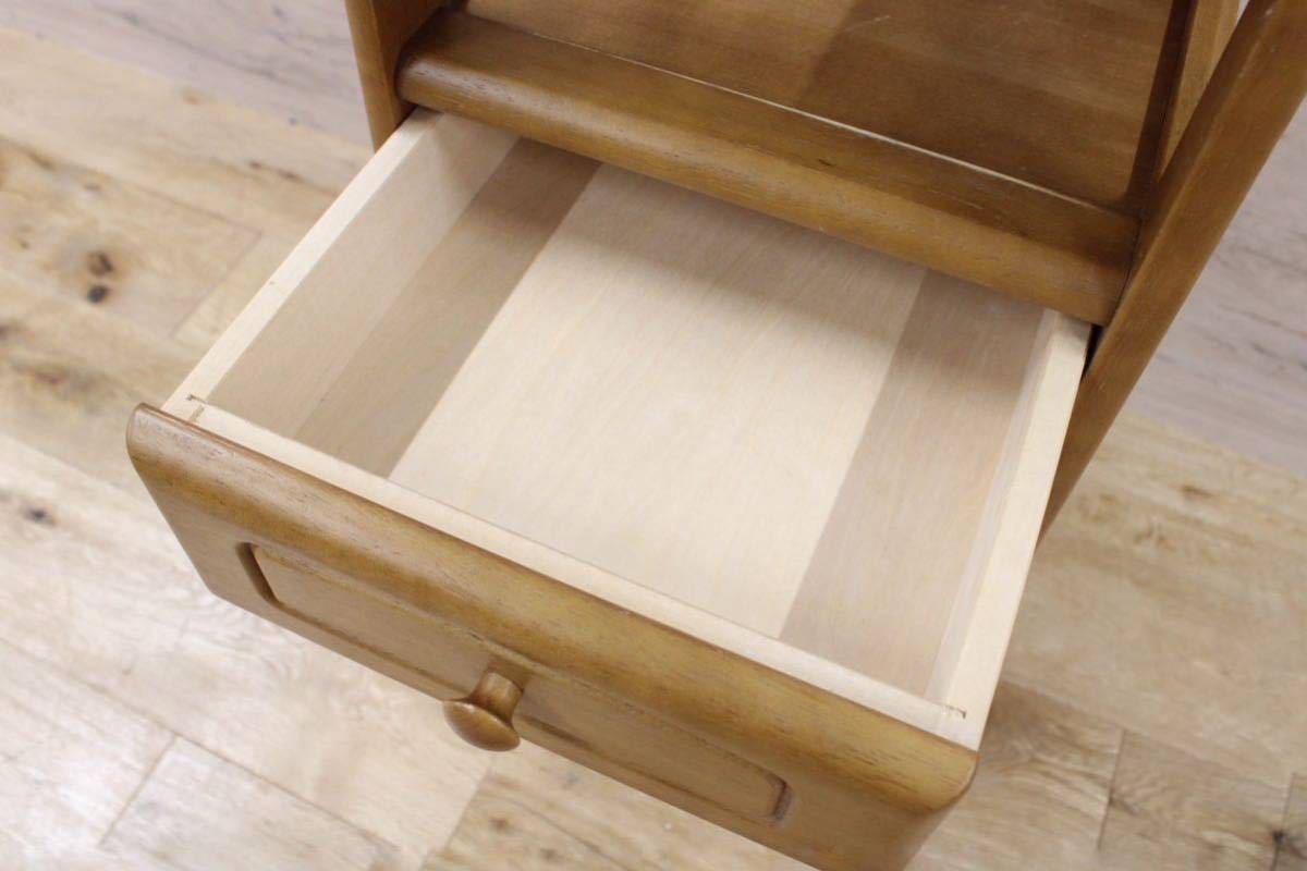 GMFN136○karimoku / カリモク 電話台 FAX台 花台 飾り台 収納棚 木製 国産家具