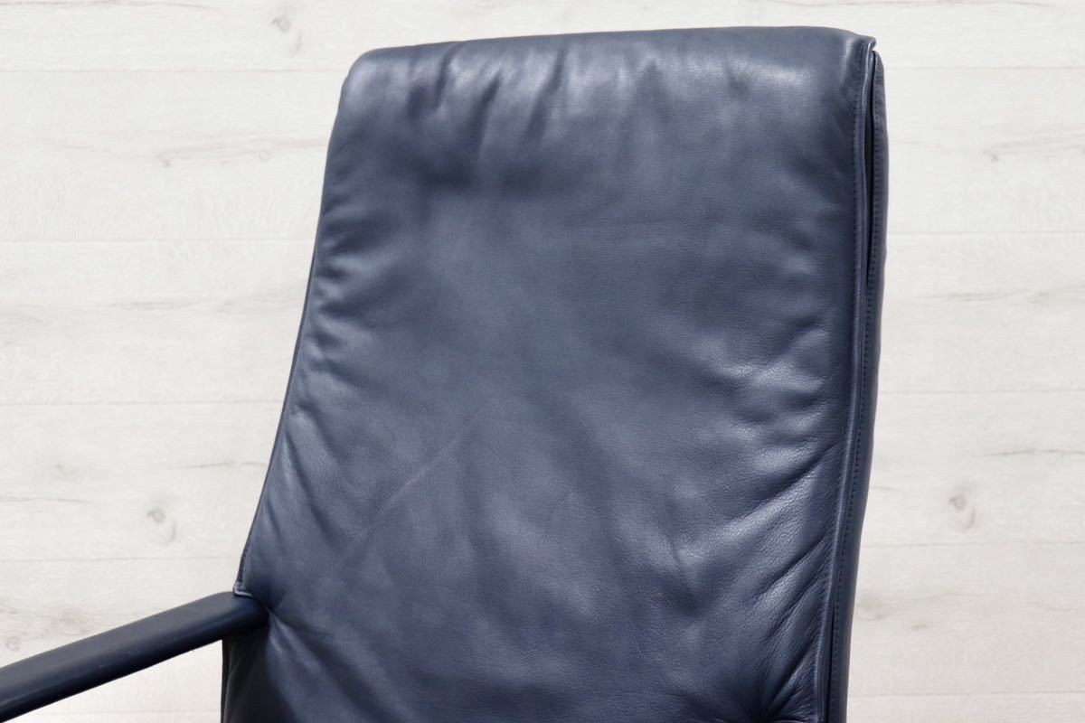 GMFK366A○mobilia / モビリア Alfred Kill International エグゼクティブチェア デスクチェア ハイバック 本革 希少 ヴィンテージ 約40万