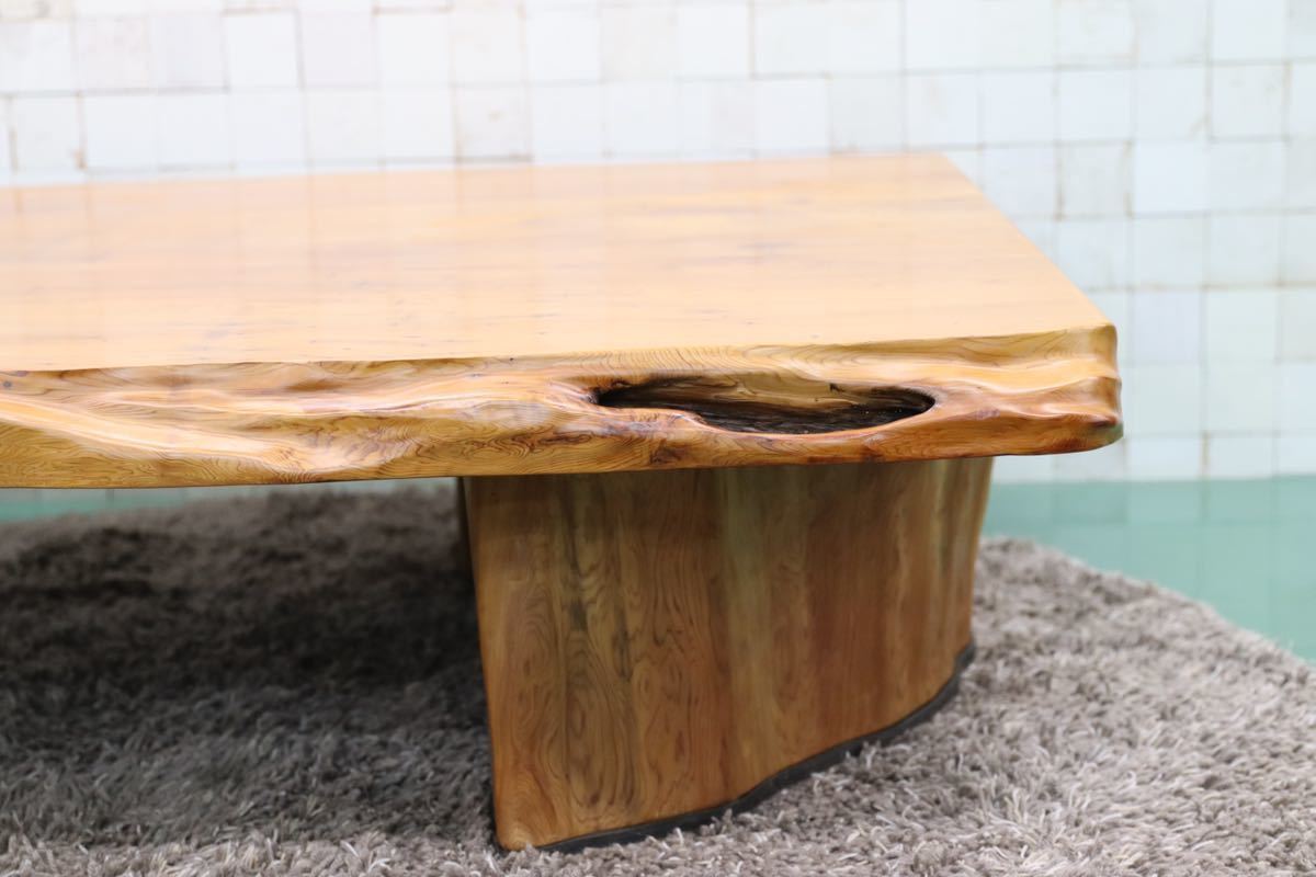 GMFO○世界遺産屋久杉 最高級 センターテーブル リビングテーブル 座卓 座敷 ローテーブル 無垢材 定価約300万