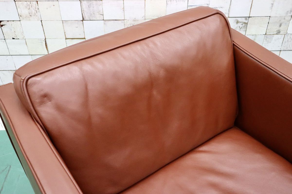 GMFT272○ACTUS / アクタス five by five ファイブバイファイブ TASSO タッソ シングルソファ アームチェア ラウンジチェア 総革