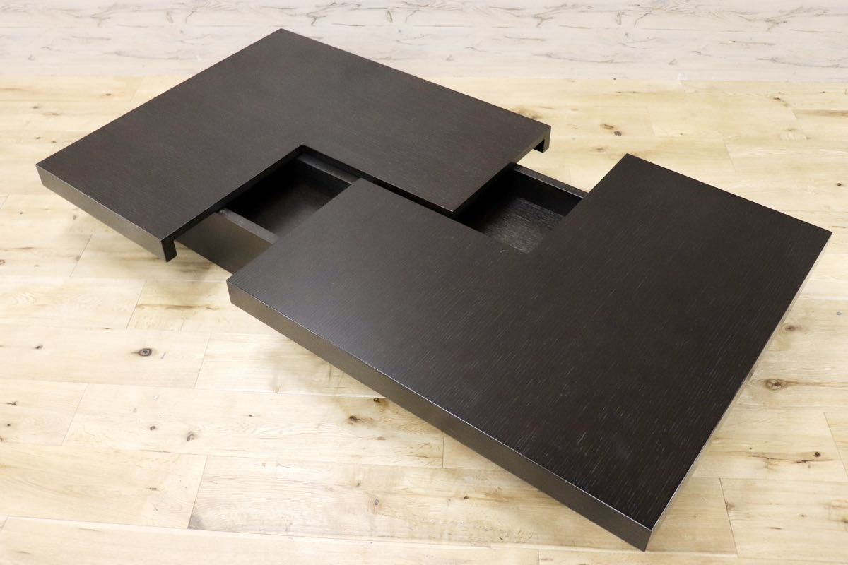 GMFK393○CONDE HOUSE / カンディハウス BARRINGER バリンジャー スライドテーブル センターテーブル ローテーブル 旭川家具