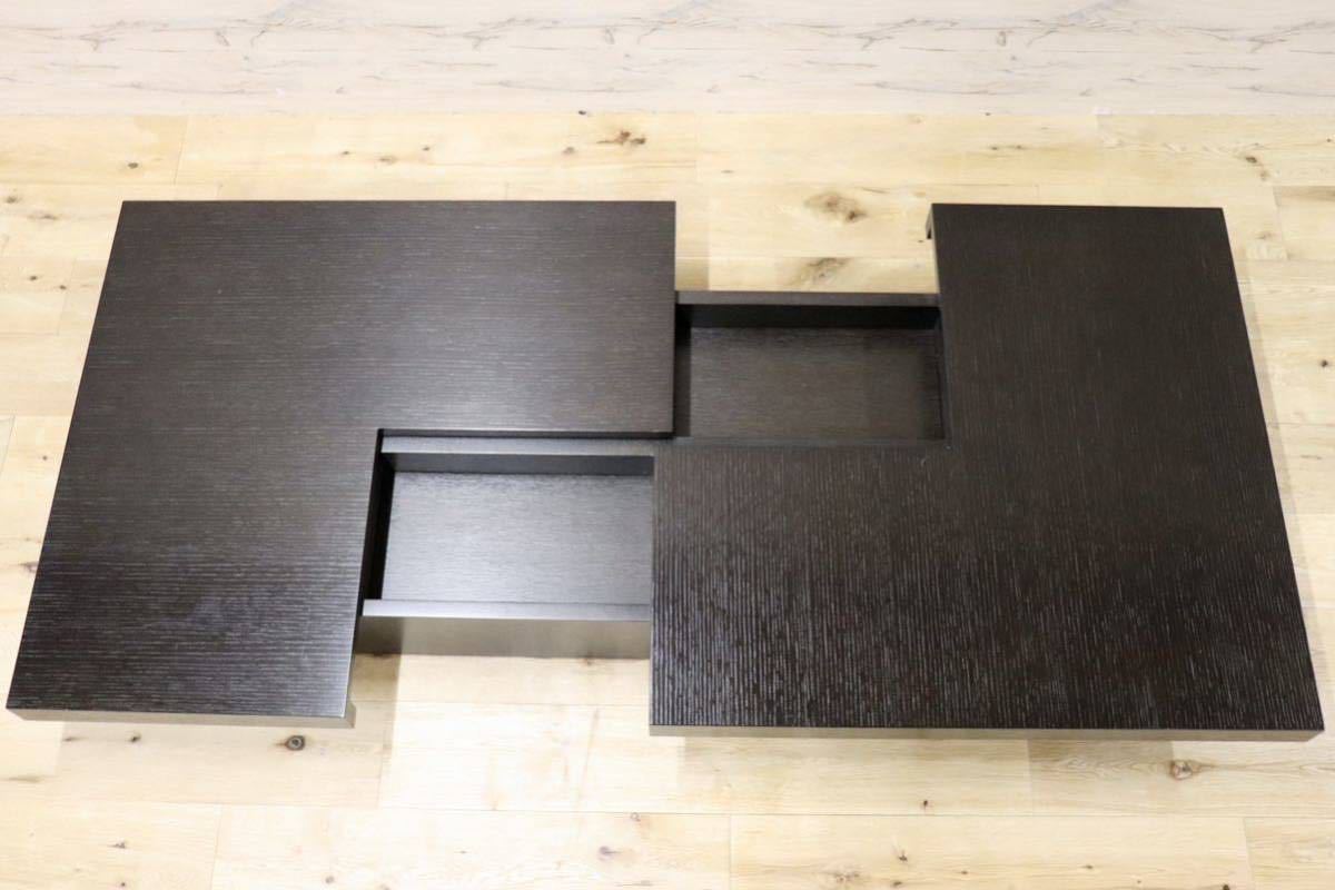 GMFK393○CONDE HOUSE / カンディハウス BARRINGER バリンジャー スライドテーブル センターテーブル ローテーブル 旭川家具