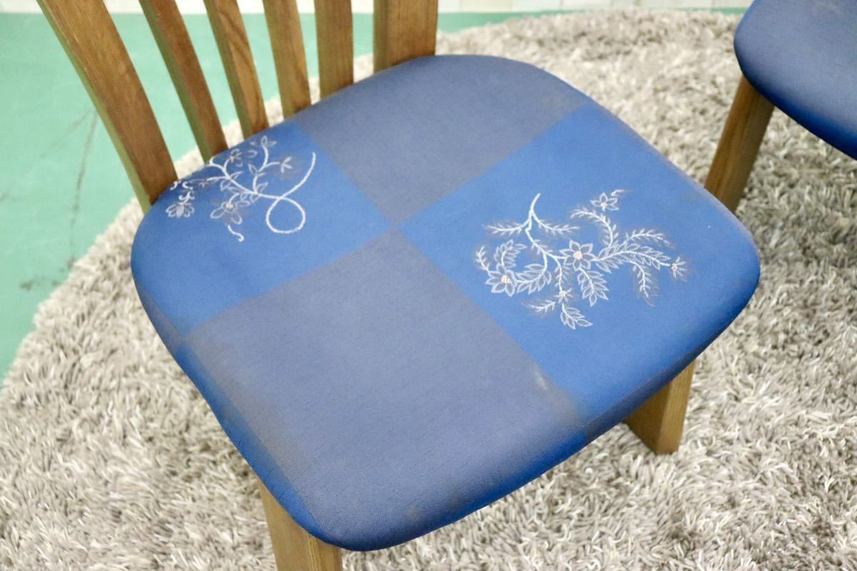 GMFT50B○shirakawa / シラカワ 和魂チェア S-670 ダイニングチェア アームレス 椅子 楢材 コキハナダ ファブリック 2脚セット 定価約19万