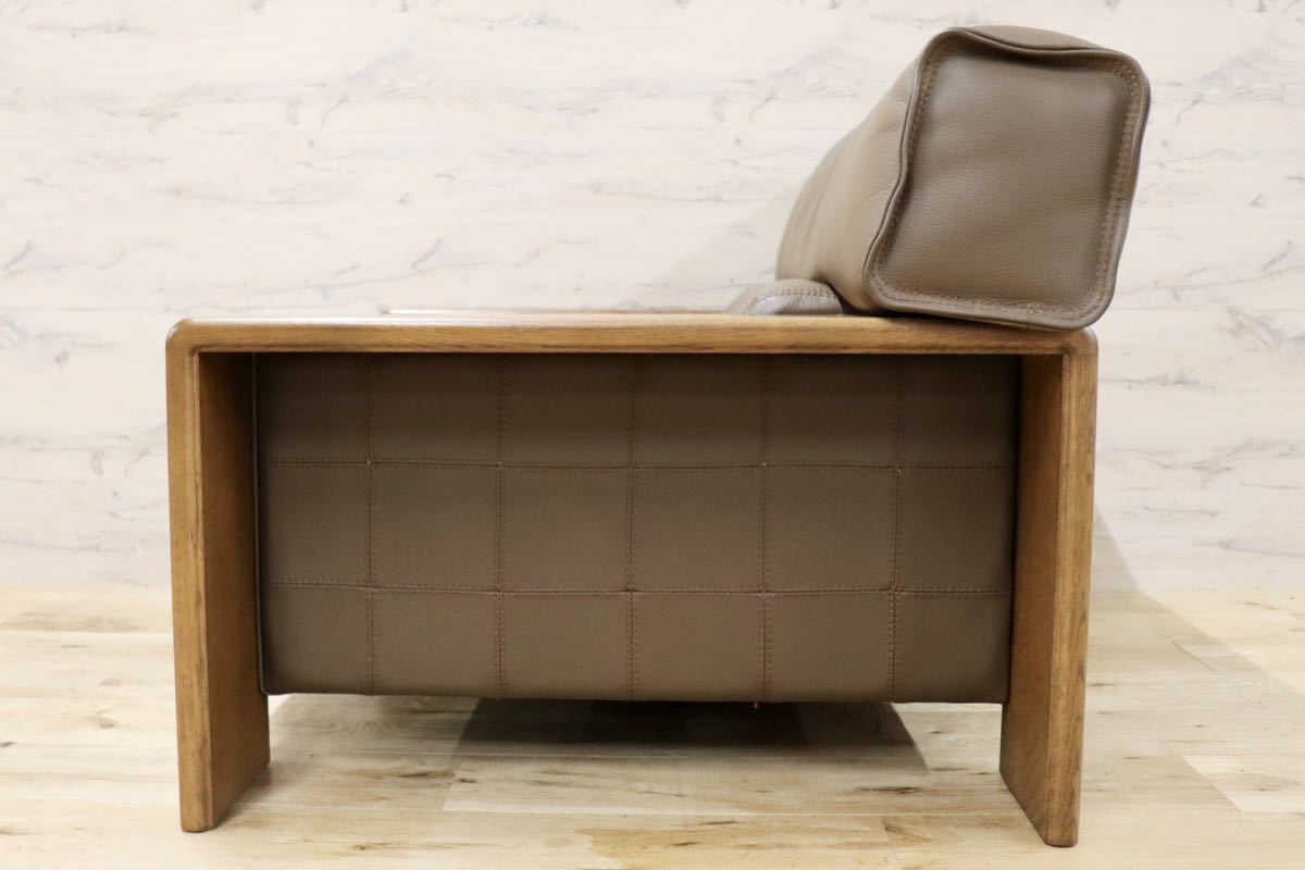 GMFK409B○CONDE HOUSE / カンディハウス ボルス 1人掛けソファ シングルソファ アームチェア 本革 旭川家具 定価約30万