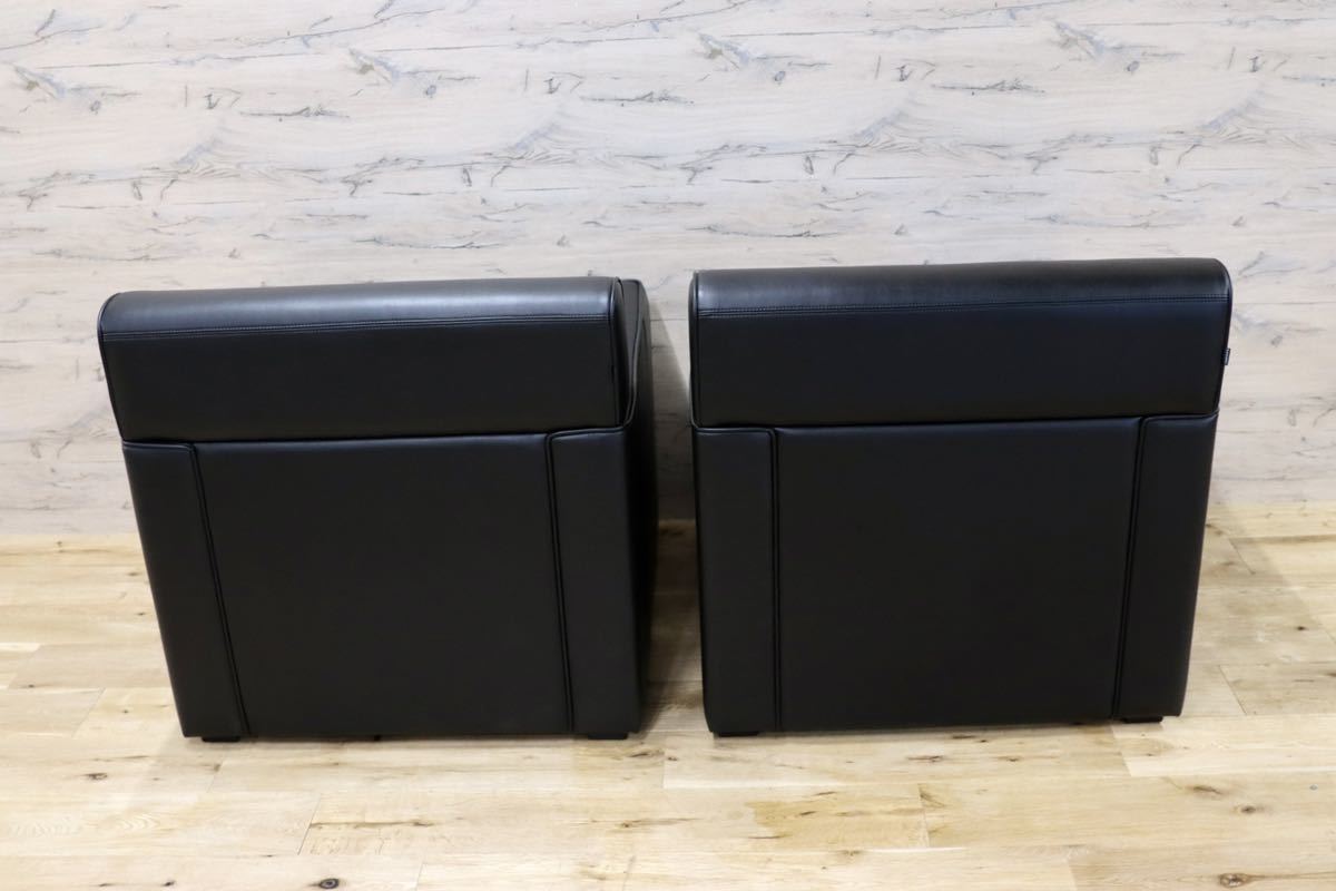 GMFK410B○okamura / オカムラ S-18M 1人掛けソファ シングルソファ 応接 安楽椅子 ソフトレザー 定価約30万 展示品